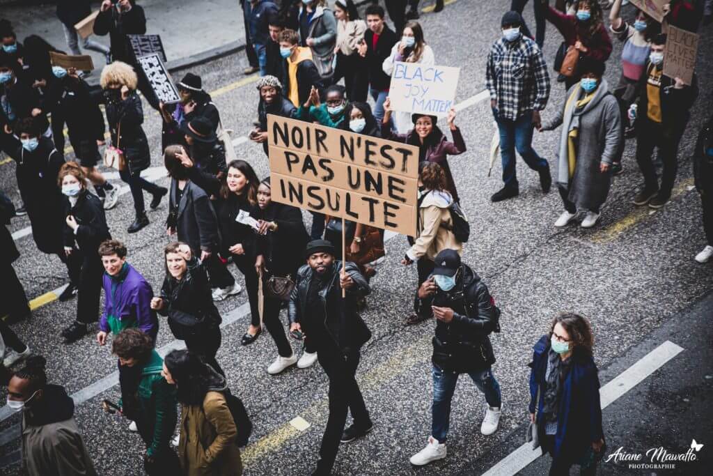 Manifestation Black lives matter à Genève